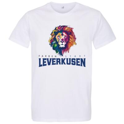 T-Shirt Farbenstadt Löwe | Unisex | weiß Miniaturansicht