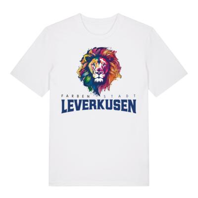 T-Shirt Farbenstadt Löwe | Unisex | weiß Miniaturansicht