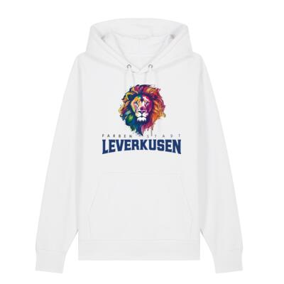 Hoodie Farbenstadt Löwe | Unisex | weiß Miniaturansicht