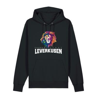 Hoodie Farbenstadt Löwe | Unisex | schwarz Miniaturansicht